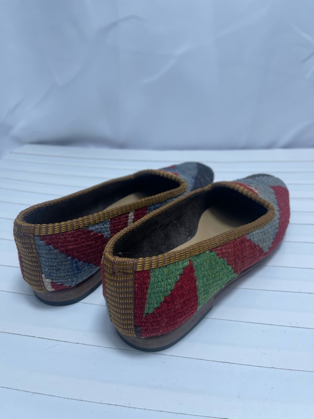Artemis Kilim Loafer Flats Wool Turkish Slippers Size 37 / US 6.5–7 - Picture 4 of 6